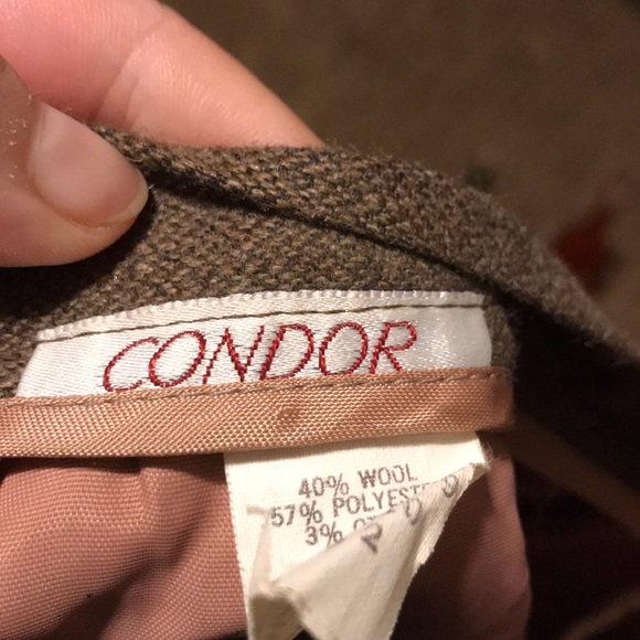 Vintage wool blend Condor button up skirt - Picture 6 of 8